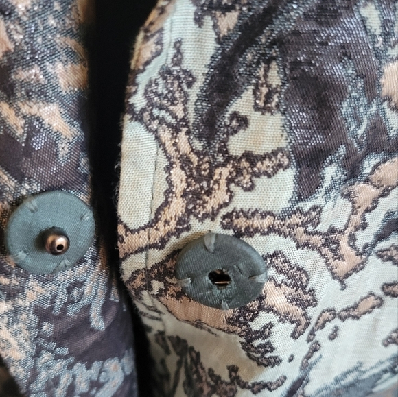 Lafayette 148 New York Metallic Brocade Blazer Jacket Size 14 - Picture 5 of 7